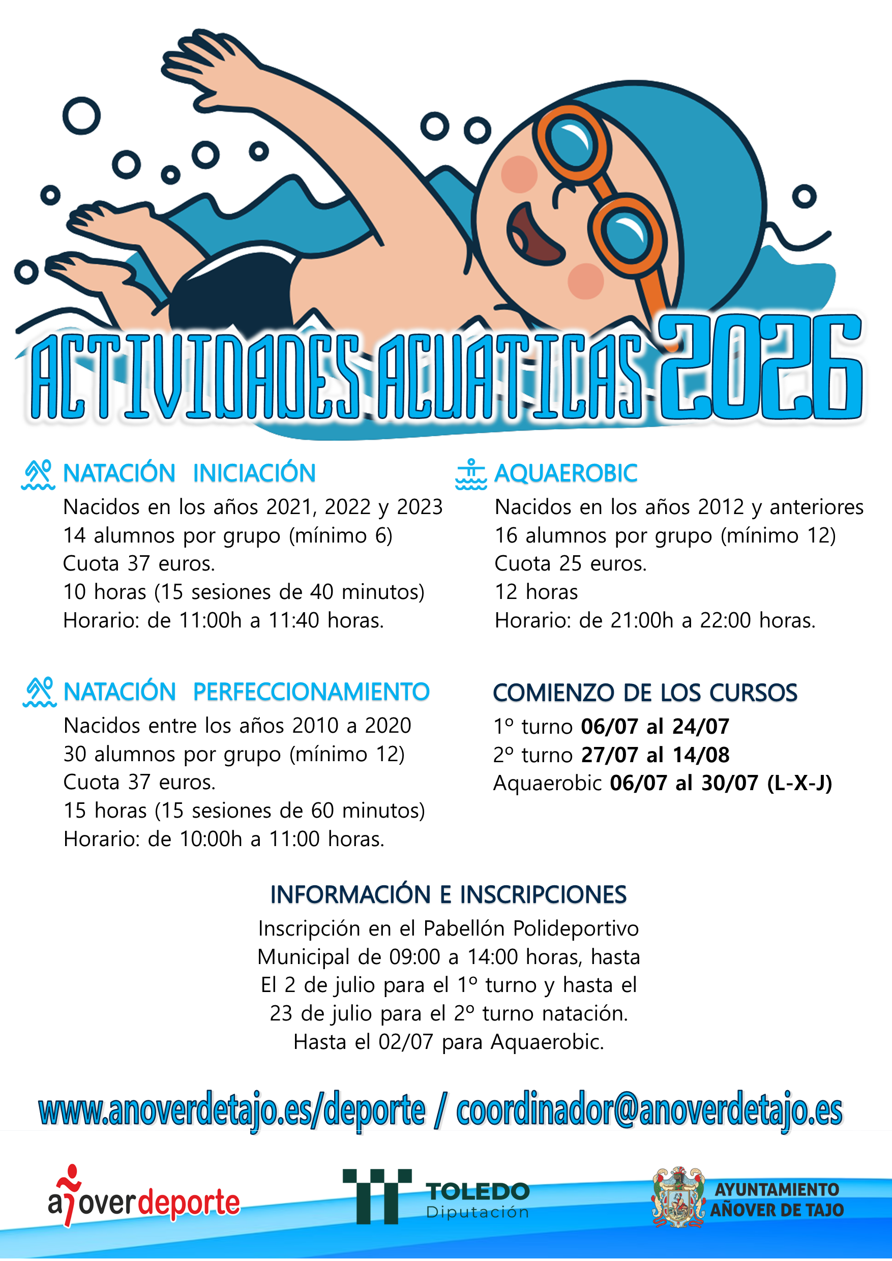 Actividades Acuáticas 2026