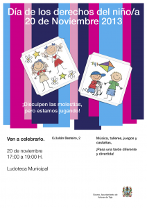 Cartel Día de los Derechos de los Niños/as 2013