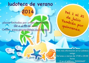 ¡Reserva ya! Tu plaza en 'Ludoteca de Verano' de Añover de Tajo